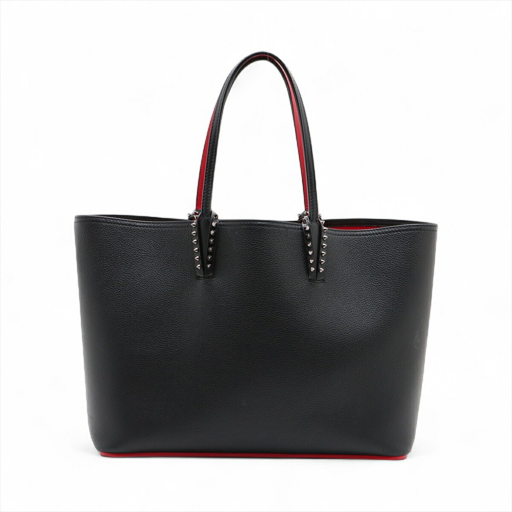 Christian Louboutin Spike Studs Cabata Leather Tote Bag Black